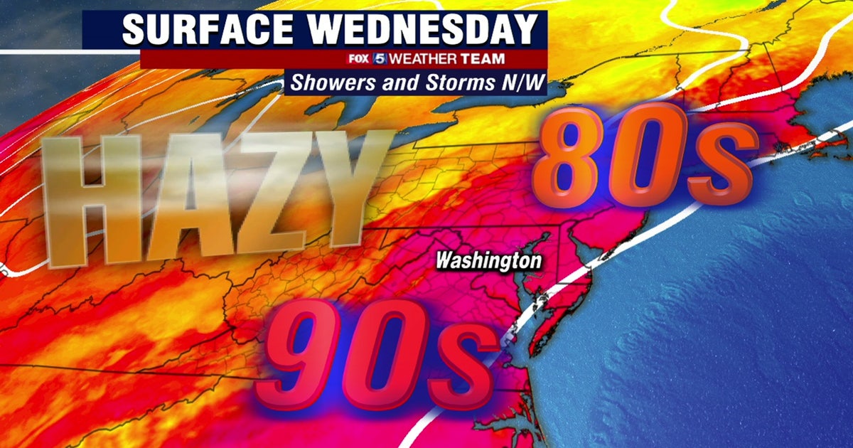 Summer humidity continues Wednesday with sunshine and highs in the 90s ...