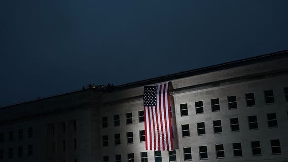 Tower of Light returning to illuminate the Pentagon on 9/11