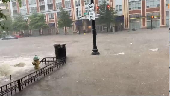 Fairfax County crews called to rescue people from stranded cars amid Northern Virginia flooding