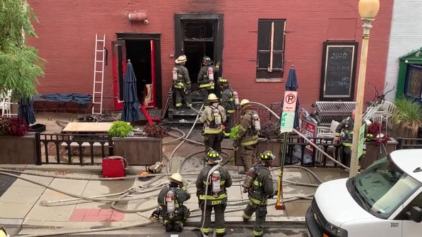 2-alarm fire damages restaurant building in Norhtwest DC