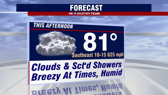 Clouds, showers Wednesday with highs near 80 degrees; fall begins this afternoon