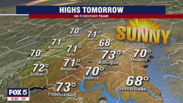 Sunny, clear Wednesday ahead with crisp fall feel