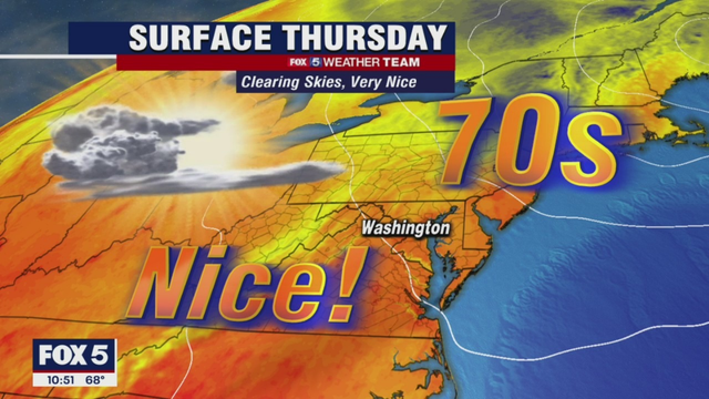 Storms clear out giving way to cool, clear conditions Thursday