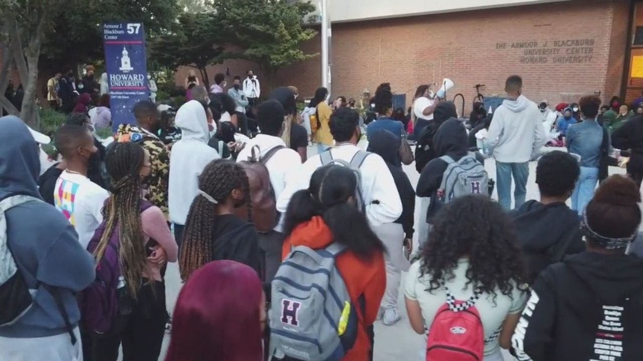 Howard University Students Protest Poor Housing Conditions on Campus for Second Day