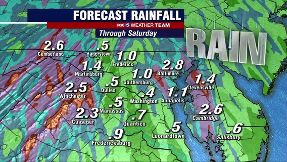 Heavy storms, flooding concerns Friday as severe weather moves across DC region