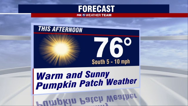 Sunny, warm Thursday with highs in the 70s