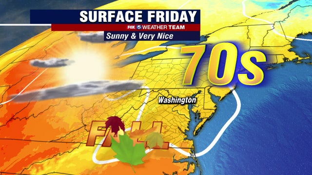 Beautiful first weekend of October with temps reaching mid-80s