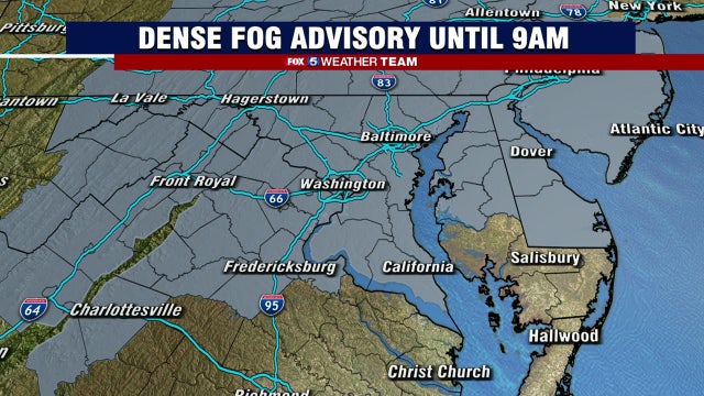 Morning fog Thursday with afternoon sunshine and highs near 80 degrees