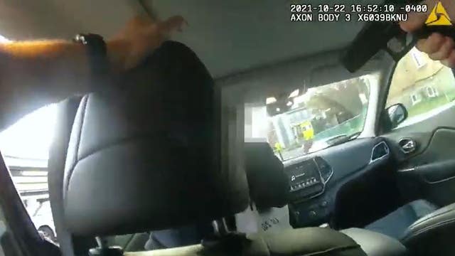 New video shows intense moment when DC officer was kidnapped while trying to stop a suspect