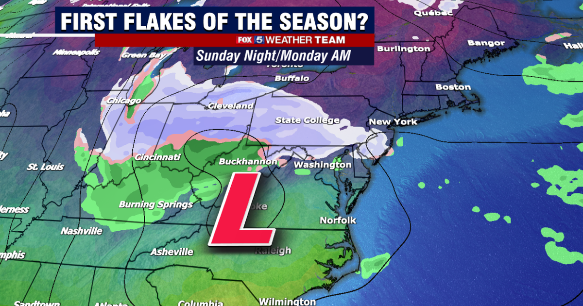 Quiet weather for Thanksgiving; first snowflakes of the season by ...
