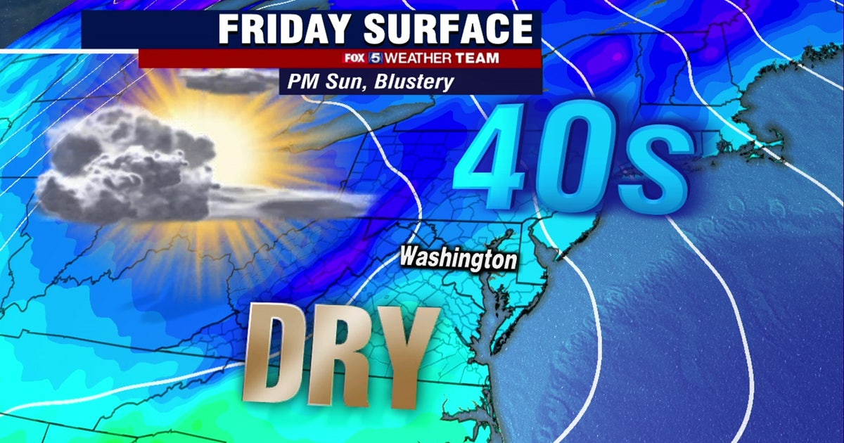 Sunny, cold and blustery Friday with highs in the 40s | FOX 5 DC