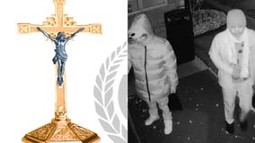 Men broke into Gaithersburg church, stole bronzed crucifix, police say