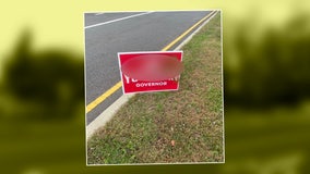 Governor-Elect Youngkin campaign signs vandalized overnight in Arlington