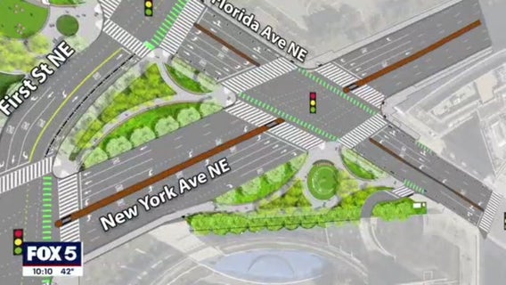 DDOT shares first look at plans for infamous 'Dave Thomas Circle' in northeast DC