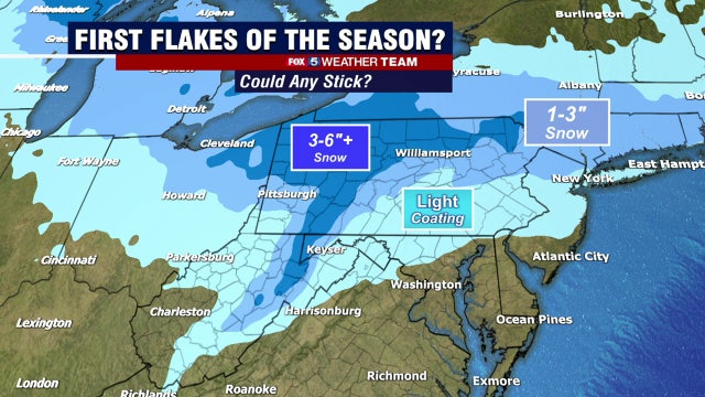 Beautiful Thanksgiving forecast; clipper system could bring some snowflakes to western areas Sunday