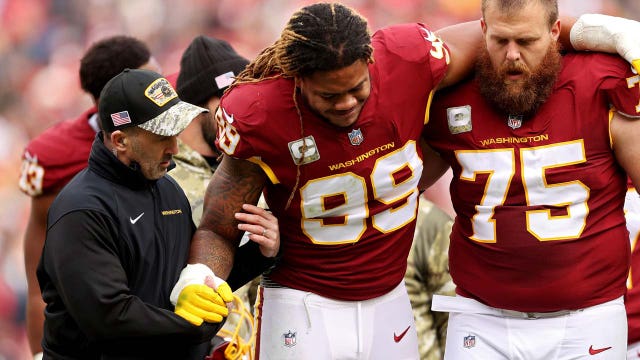 Washington Football Team rusher Chase Young suffered season-ending knee injury: Rivera