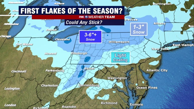 Cold, windy Black Friday afternoon; snowflakes possible Sunday