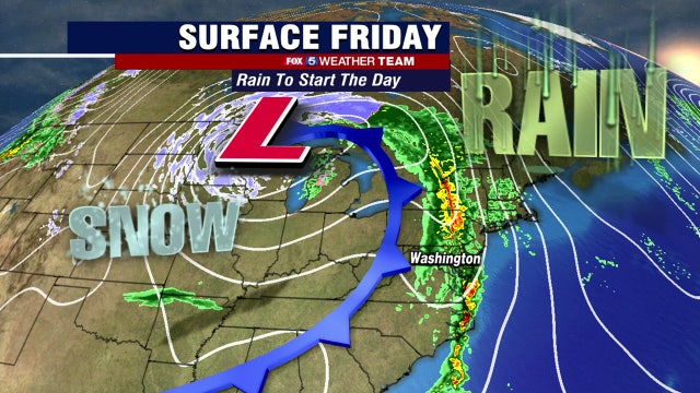 Steady rain Friday morning; sunshine later this afternoon