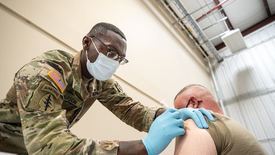 d1e8f08c-U.S. Military Members Receive COVID-19 Vaccinations At Fort Knox