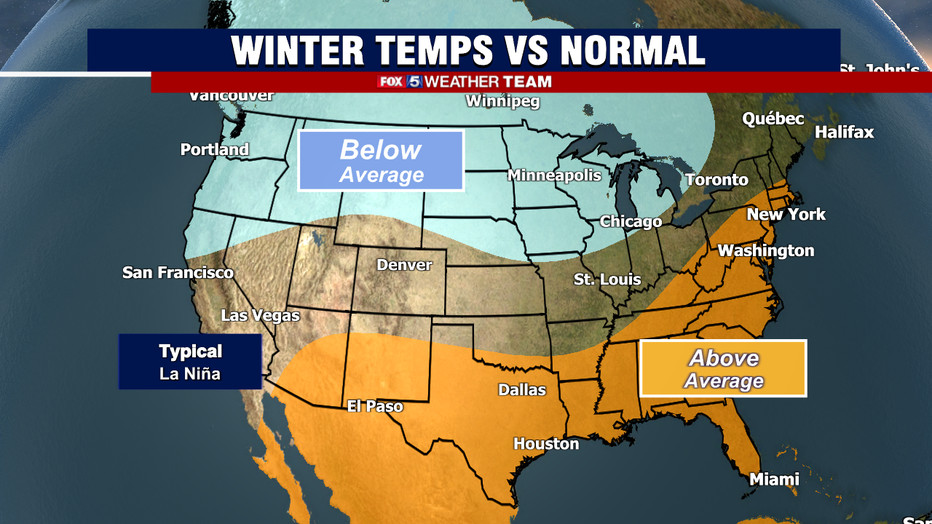 U.S. Winter Outlook: Drier, Warmer South, Wetter North With Return Of ...