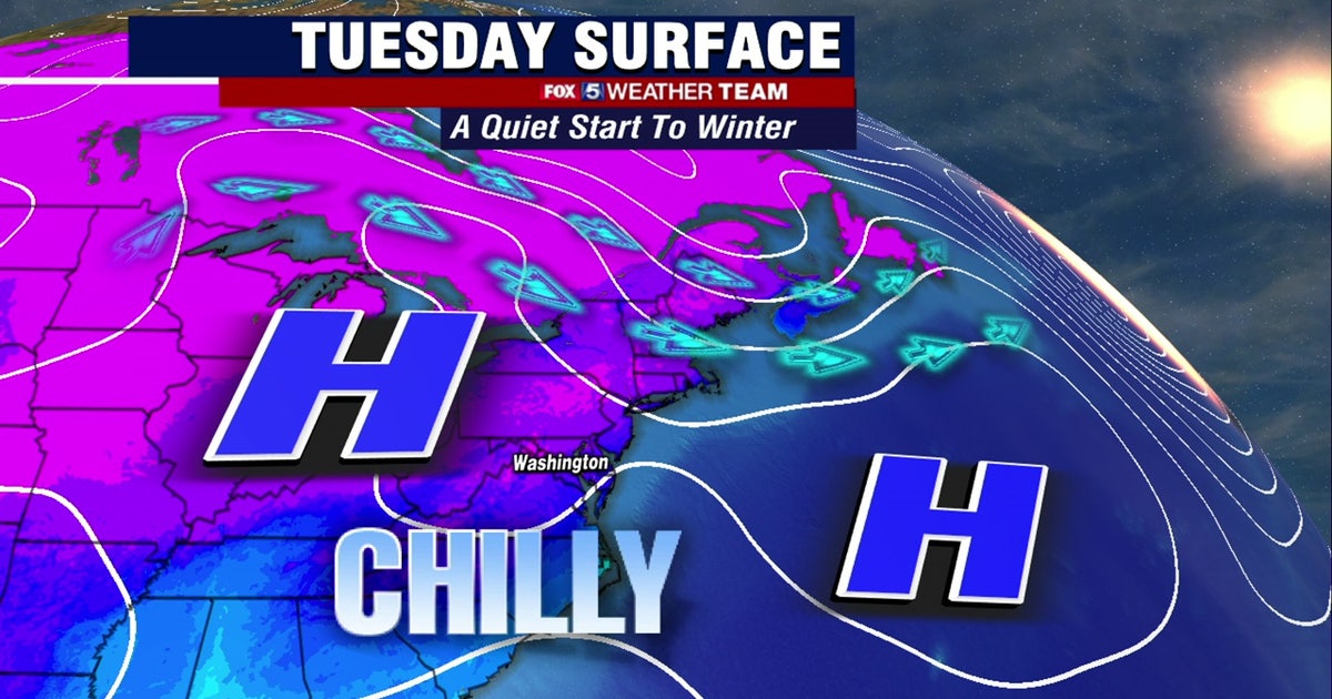 Winter begins chilly and dry Tuesday with highs in the 40s | FOX 5 DC