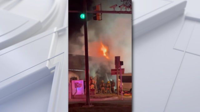 Driver dead after crashing into Damascus building, sparking 2-alarm fire