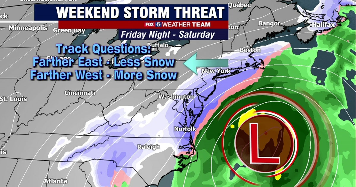 DC Snow Forecast: Tracking weekend winter storm threat that could ...