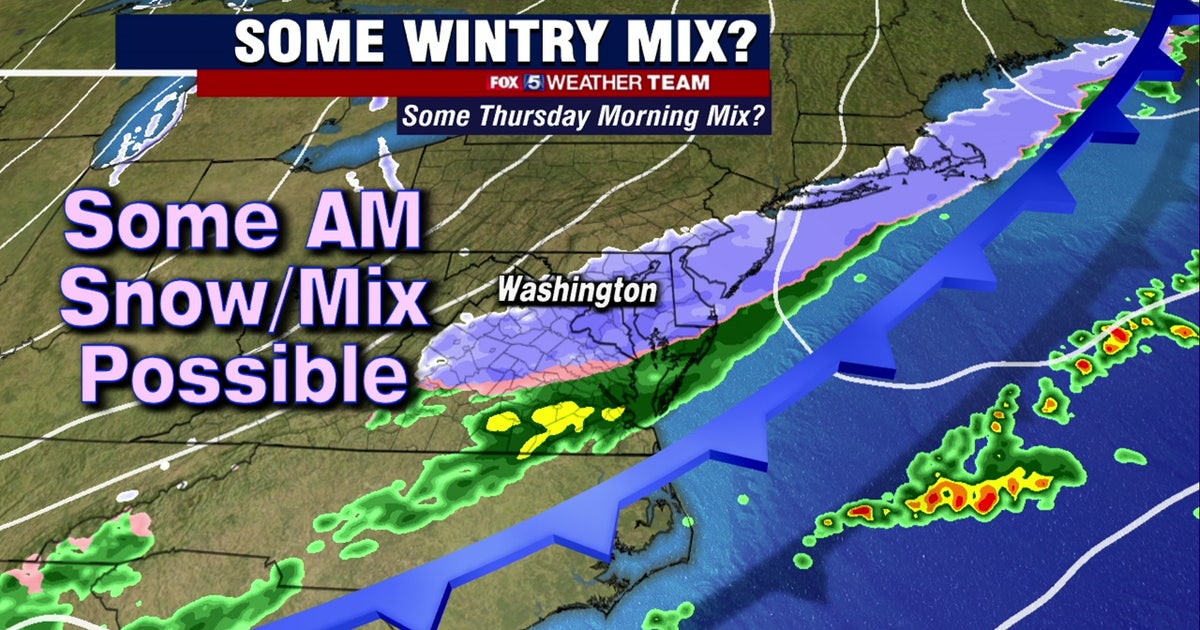 Snow, wintry mix possible Thursday could impact morning commute | FOX 5 DC