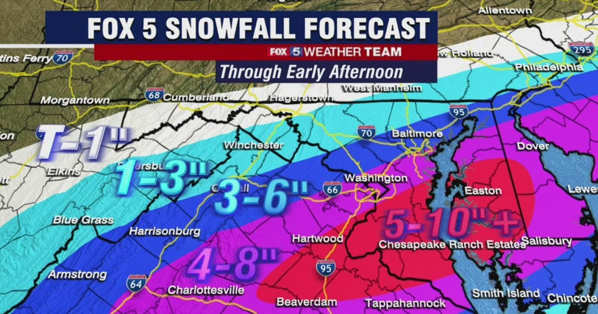 Winter Storm Warning: DC area snow brings messy commutes, power outages ...