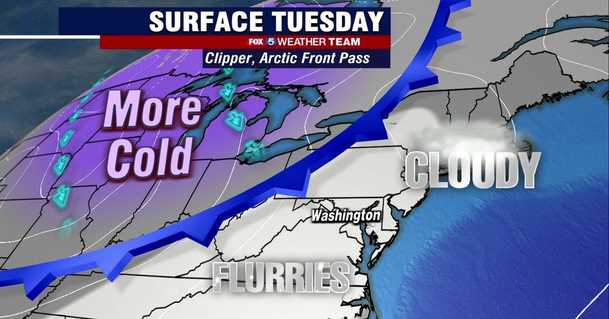 Breezy Tuesday with highs in the 40s; colder air and possible weekend ...