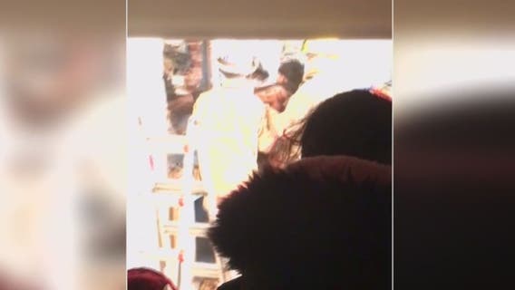 VIDEO: Man rescued from being stuck in chimney after trying to break in to Silver Spring home