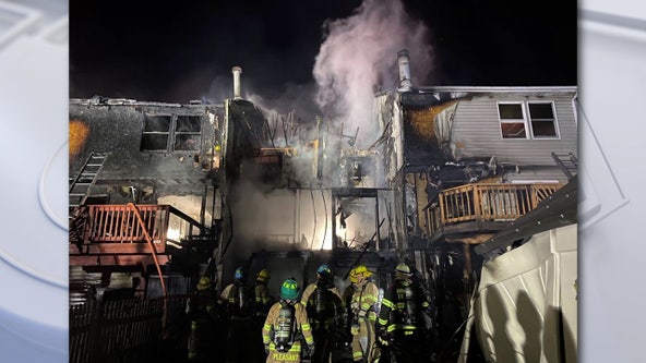 Annapolis 2-alarm fire destroys townhome; firefighter transported for evaluation