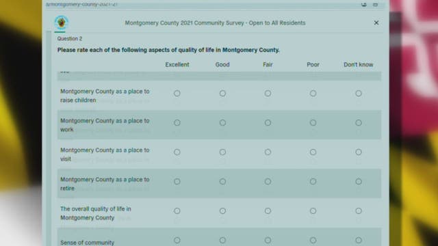 Montgomery County asking for community input on quality of life, COVID-19 response and more