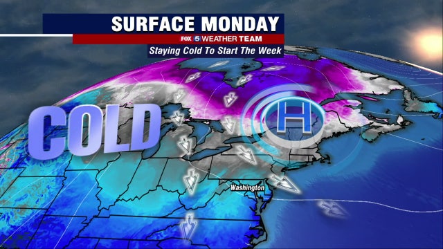 Chilly Monday near 40 degrees; warmer temperatures in the 50s later this week
