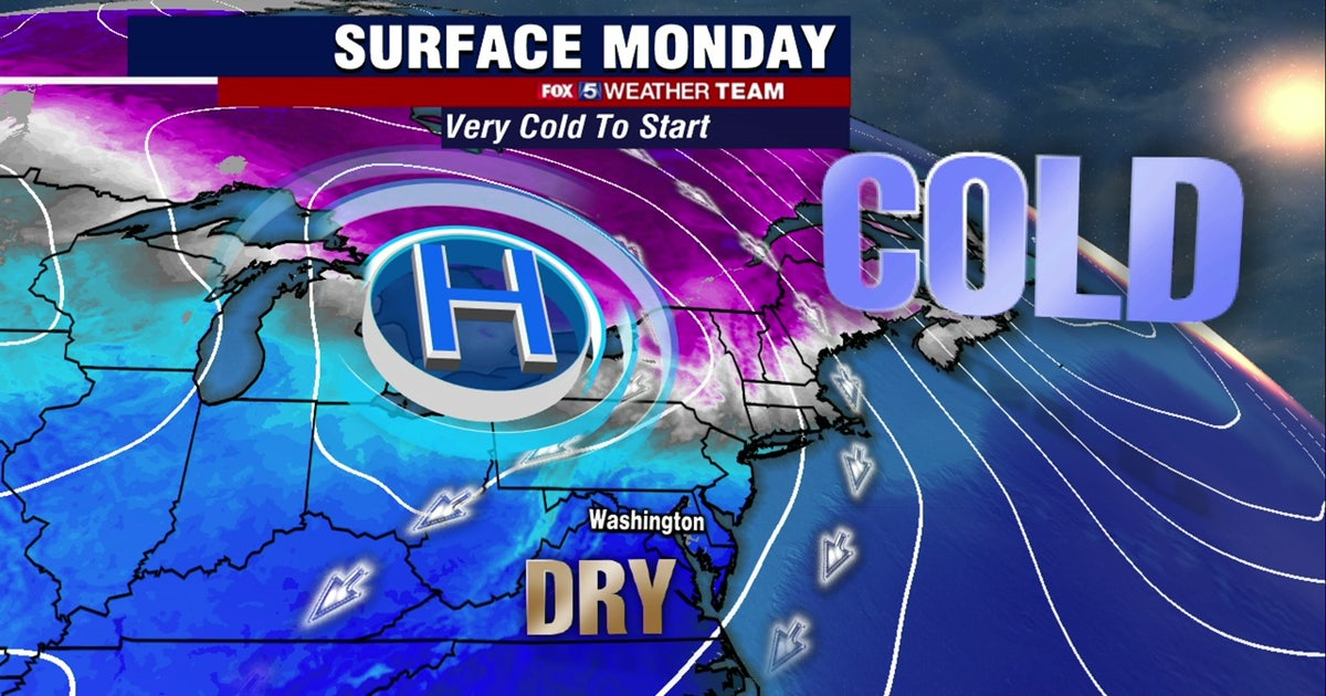 Cold, sunny Monday with highs in the 40s | FOX 5 DC