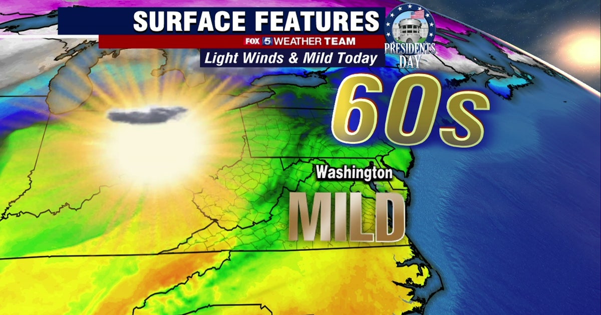 Sunny, warm Presidents Day with highs in the 60s | FOX 5 DC