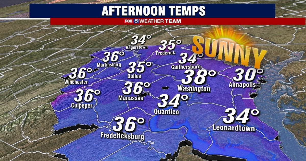 Cold temperatures linger in DC region Sunday; wintry weather possible ...