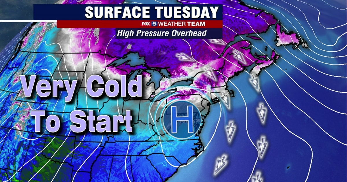 Cold, sunny Tuesday with highs in the low-40s | FOX 5 DC