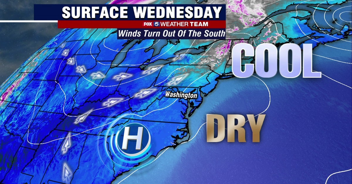 Sunny, dry Wednesday with highs in the 50s | FOX 5 DC