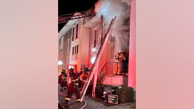 Two people hurt, including firefighter, in southwest DC house fire