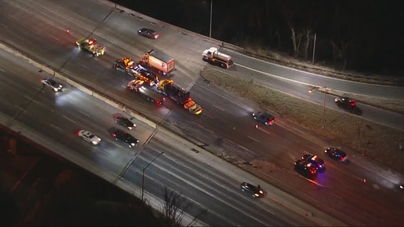Major delays along American Legion Bridge after dump truck spills load