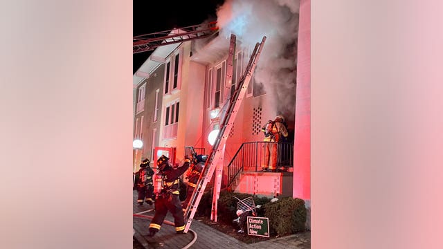 Two people hurt, including firefighter, in southwest DC house fire
