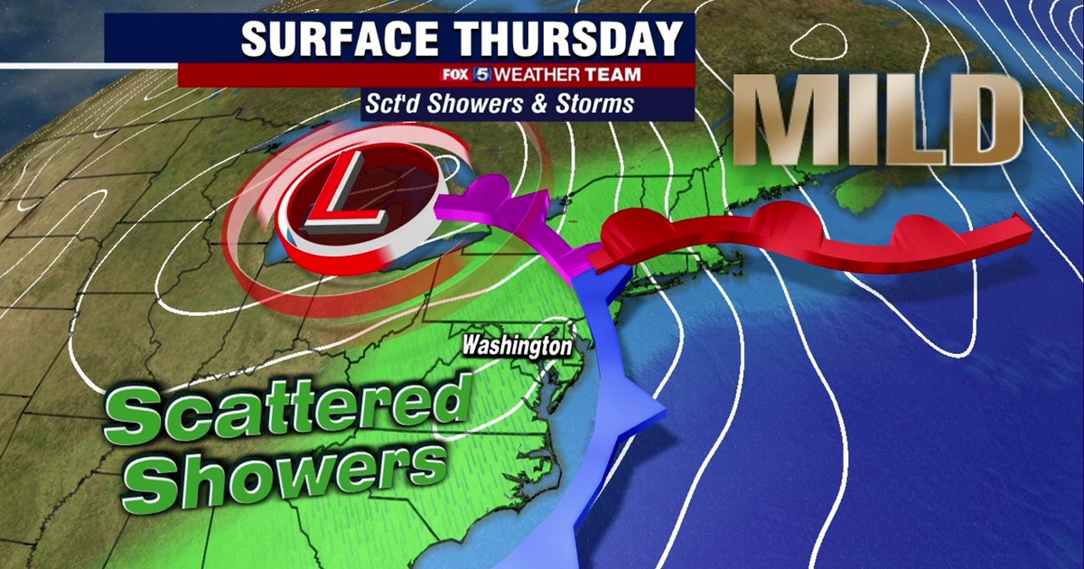 Scattered showers, storms Thursday across parts of DC region | FOX 5 DC