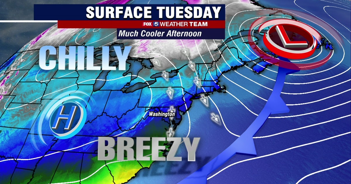 Cold and breezy Tuesday after record warmth; chilly rain overnight into ...