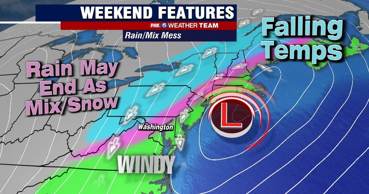 Winter weather blast moves across DC region Saturday; temperatures in ...