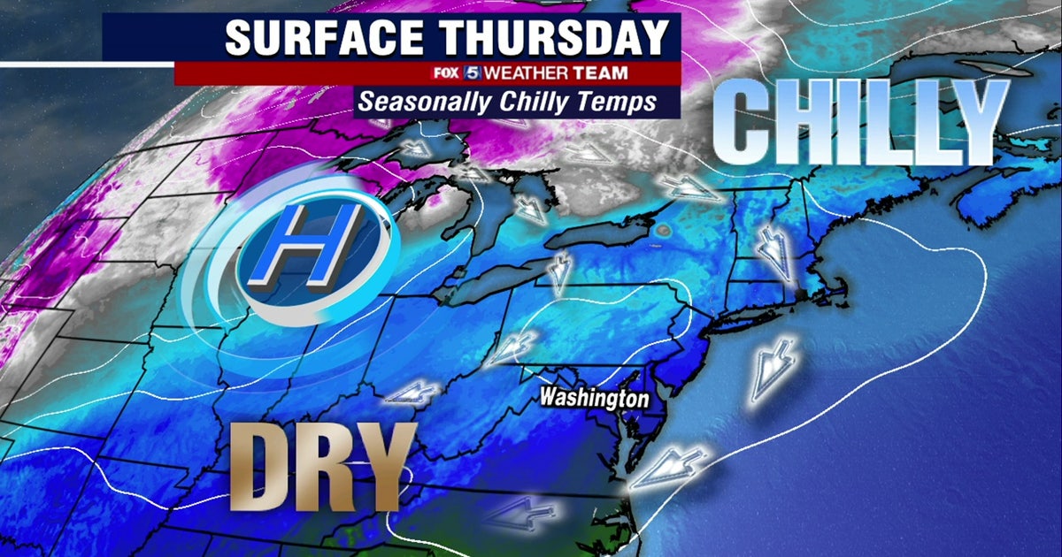 Chilly, dry Thursday with highs in the 50s | FOX 5 DC