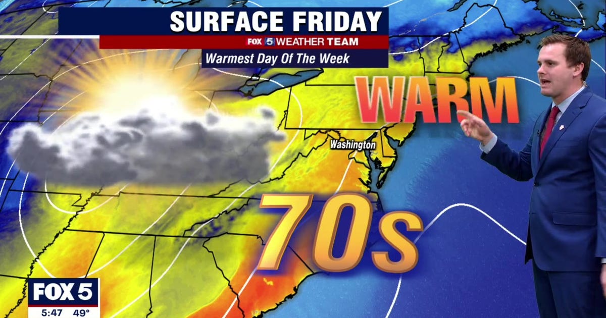 Warm Friday with temps in the 70s; storms expected Saturday | FOX 5 DC