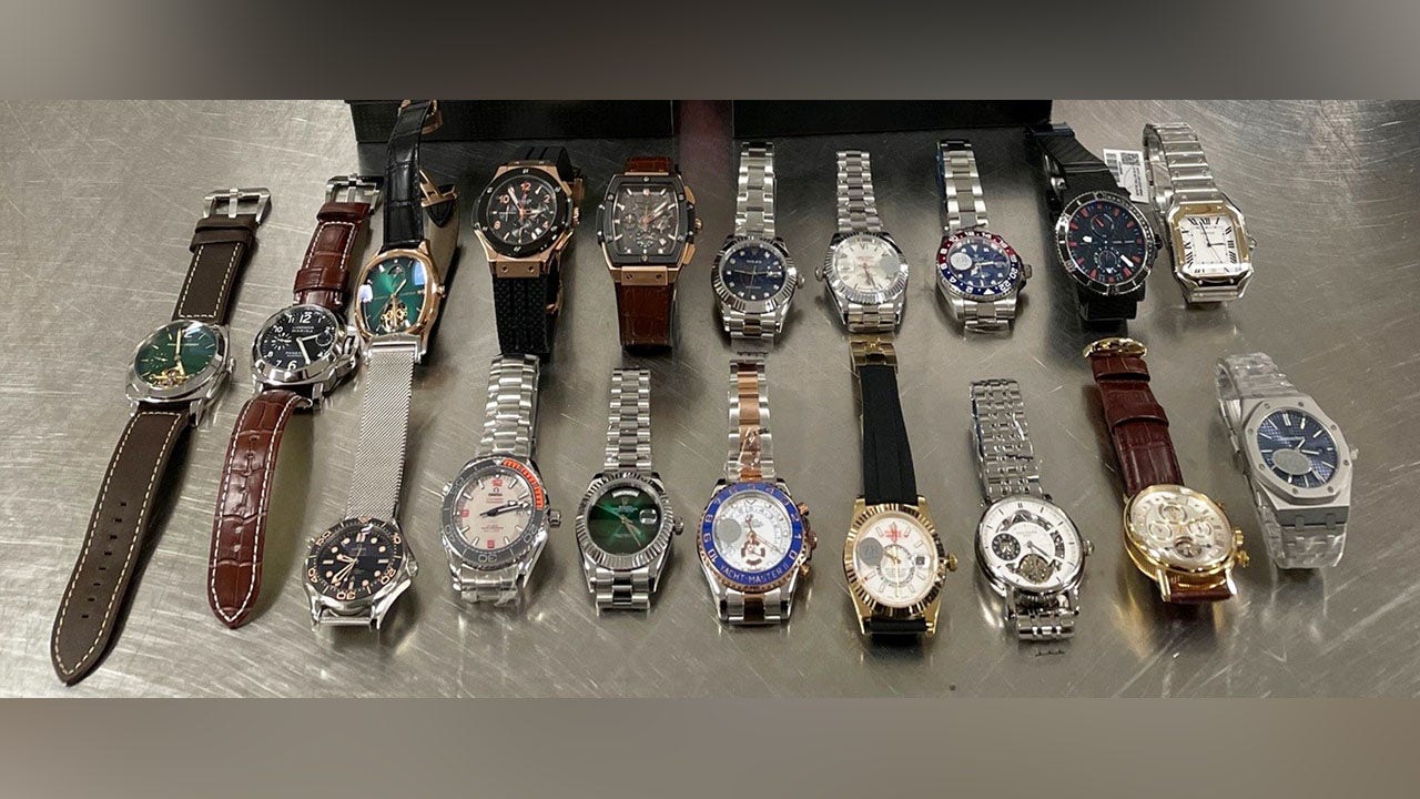 Customs agents in Louisville seize 130 designer watches worth