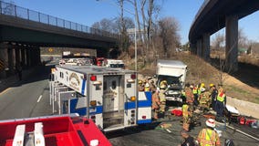 Multi-car crash shuts down outer loop of I-495 in Montgomery County for several hours