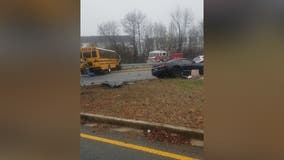 Charles County Public School bus with students aboard involved in crash